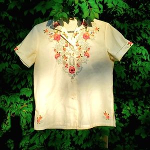 Asian embroidered Blouse